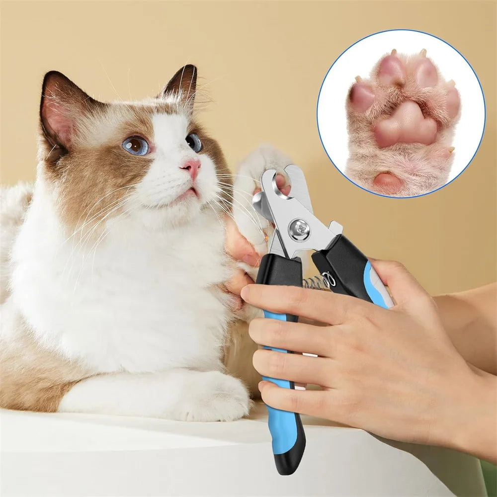 Cortauñas Para Perros y Gatos, Tijeras De Aseo De Acero Inoxidable Con Limas, Herramientas De Limpieza Profesionales Para Recort